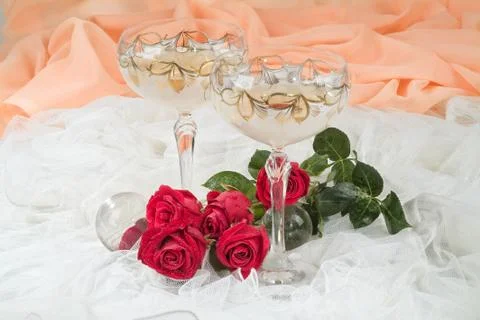 Composityion With Flowers Stock Photos
