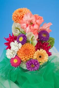 Composityion With Flowers Stock Photos