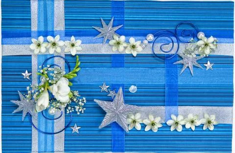 Composityion With Flowers Stock Photos