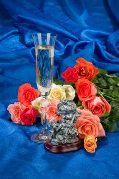 Composityion With Flowers Stock Photos