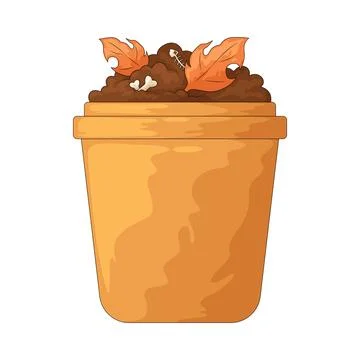 Compost bin illustration Stock Illustration