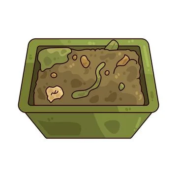 Compost bin illustration Stock Illustration