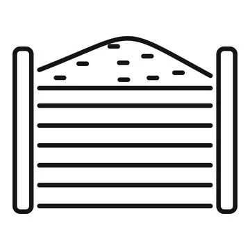 Compost bin protecting compost pile keeping vermin away Stock Illustration