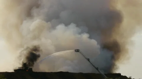 Compost Fire 1 Stock Footage 37714811