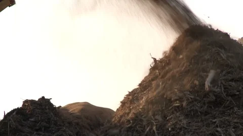 Compost Grinding Shredding 04 Stock Footage 95724446