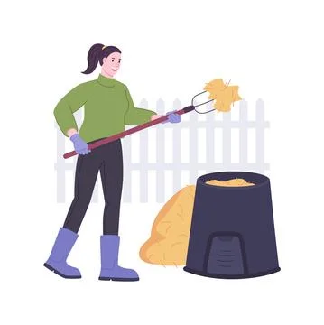 Compost isolated cartoon vector illustrations. Stock Illustration