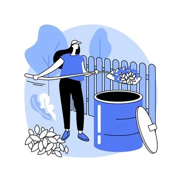 Compost isolated cartoon vector illustrations. Stock Illustration