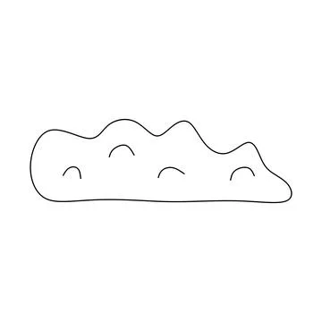 Compost pile Line icon. Composting. Vector Isolated Contour element. Editab.. Stock Illustration