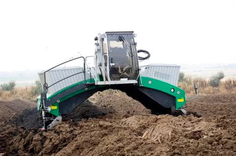 Compost plant and machine Stock Photos