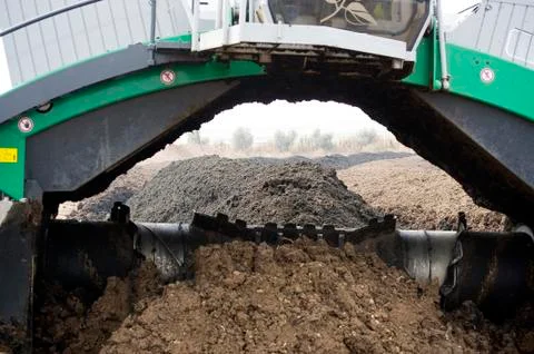 Compost plant and machine Stock Photos