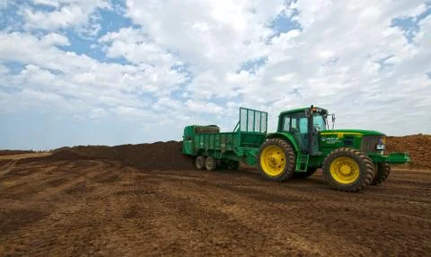 Compost plant and machine Stock Photos