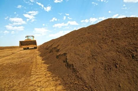 Compost plant and machine Stock Photos