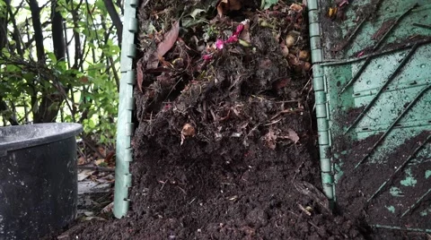 Compost shovel Stock Footage 50324641