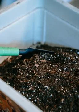 Compost Soil for Gardening Stock Photos