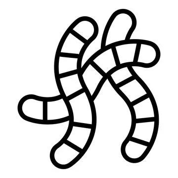 Compost worm icon outline vector. Garden soil Stockillustratie