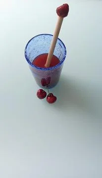 Compostable bamboo straws Stock Photos