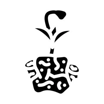 Compostable packaging glyph icon vector illustration Stock Illustration