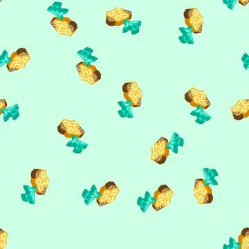 Compostable packaging isometric icon seamless pattern Stock Illustration