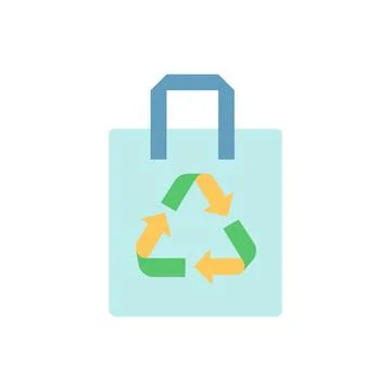 Compostable vector flat color icon Stock Illustration