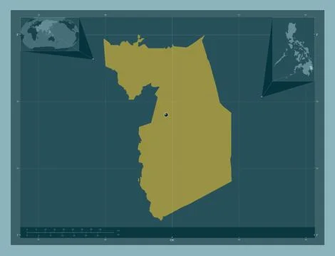 Compostela Valley, Philippines. Solid color shape 스톡 일러스트