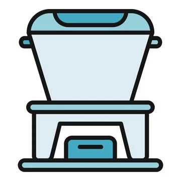 Composter bin processing organic waste into fertilizer Stock Illustration