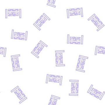 Composter solid waste glyph vector seamless pattern Stock Illustration