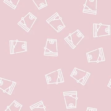 Composting bucket line vector seamless pattern Stock Illustration