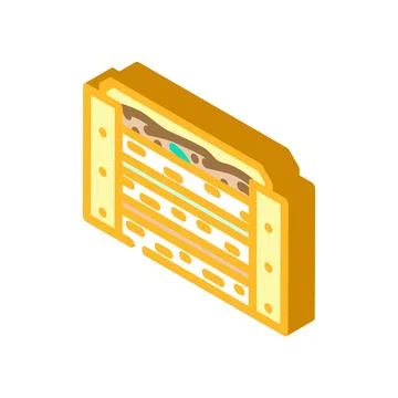 Composting garden maintenance isometric icon vector illustration Stock Illustration
