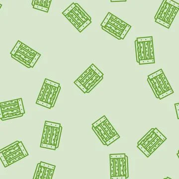 Composting garden maintenance line vector seamless pattern Stock Illustration