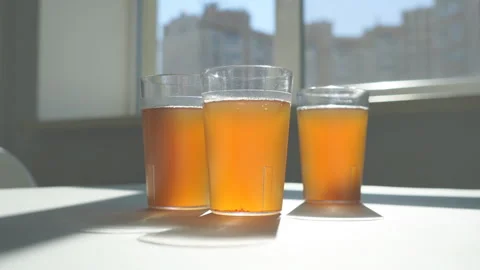 Compote in glasses on the table Stock Footage 270973285