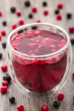 Compote made of berries Stock Photos