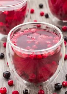 Compote made of berries Stock Photos