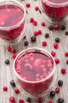 Compote made of berries Stock Photos