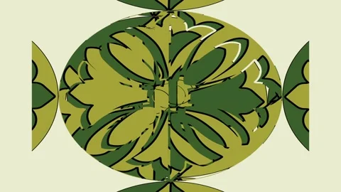 Compound decorative geometrical objects animation with several transitions. Видео 270302687