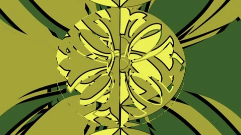 Compound decorative geometrical objects animation with several transitions. 動画素材 270302691