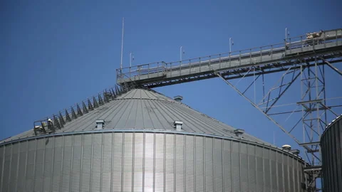 Compound feed plant. Feed Mill. Stock Footage 93420357