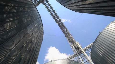 Compound feed plant. Feed Mill. Stock Footage 93420565