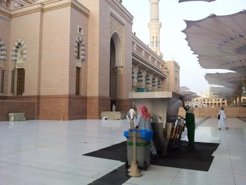 Compound of Nabawi Mosque Stock Photos