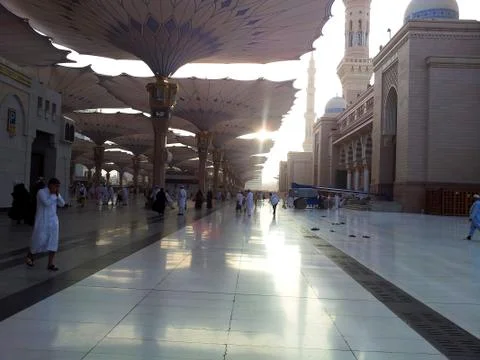 Compound of Nabawi Mosque Foto stock