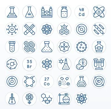 Compound Vector Icon Toolkit featuring 35 Pixel Aligned Retina Ready Regula.. Ilustração Stock