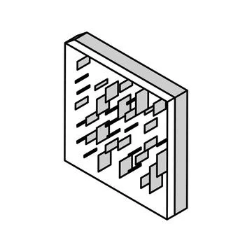 Compreg timbers isometric icon vector illustration Stock Illustration