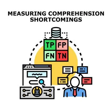 Comprehension shortcomings measuring and understanding complex data Stock Illustration