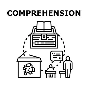 Comprehension skill improving communication and problem solving Stock Illustration
