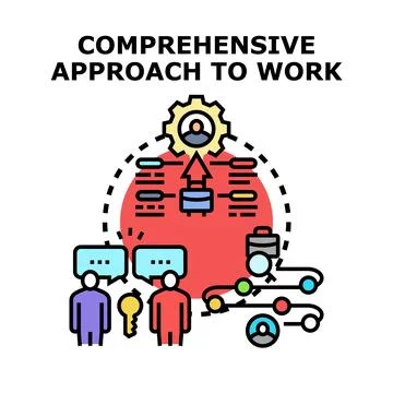 Comprehensive approach to work strategy planning and implementation Stock Illustration