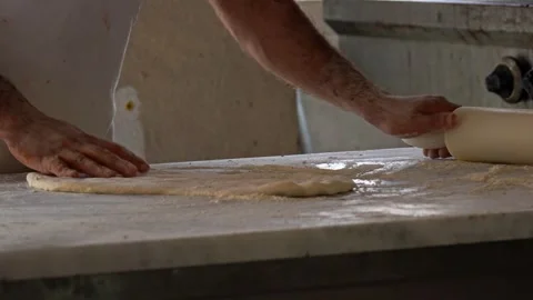 The Comprehensive Baking Process Mastering the Art of Rolling Dough with Stock Footage 311993955