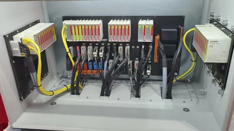A comprehensive Beckhoff automation control panel Stock-Footage 336839188