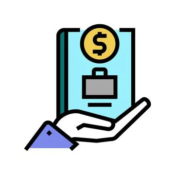 Comprehensive business training program color icon vector illustration Illustrazione stock