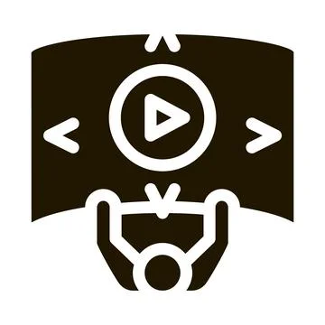 Comprehensive choice man icon Vector Glyph Illustration Stock Illustration