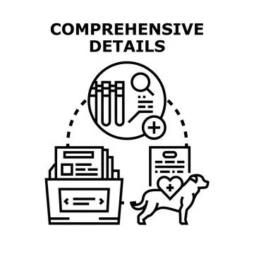 Comprehensive details identifying health diagnostics and medical records Stock Illustration