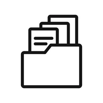Comprehensive Digital Archive Storage Icon for Streamlined Document Organiz.. Ilustración de archivo
